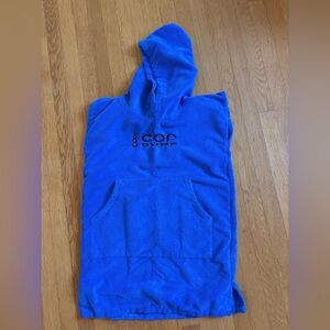 Kids Royal Blue Towel Poncho